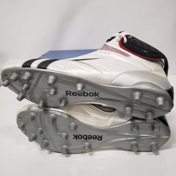Reebok Men\'s Bulldodge Mid M2 III KFS Lacrosse Cleats in White/Black/Red Size 14 main image 6